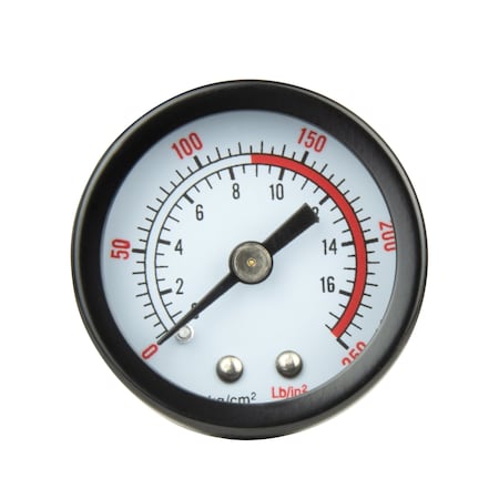 Porter-Cable Pressure Gauge;  1.5" 250 PSI, 1/4" Back Connect PXCM032-0120